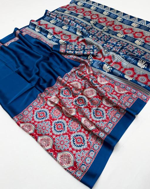 Rajtex pure ajrakh-034 saree cheapest wholesale clothes in india